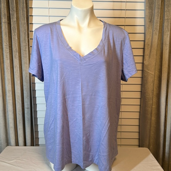 Tops - NWOT women’s 24//7 by Maurice’s size XXL light blue